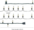 Holiday Essence 300 Mini Clear Lights, Christmas String Lights for Indoor and Outdoor Decorative Use, Green Wire, UL Listed