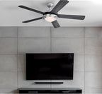 Westinghouse 7305400 Comet LED Ceiling Fan, 52 Inch, Brushed Nickel, Frosted Glass