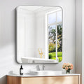 30" x 36"Bathroom Mirror, Silver Wall Mirror with Metal Frame, Decorative Rectangular Vanity Mirror for Bedroom Bathroom Living Room Entryway (Horizontal/Vertical)