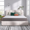 Amazon Basics Memory Foam Mattress, Medium Firm, 12 Inch, King, White/Grey, 80" L x 76" W x 12" Th