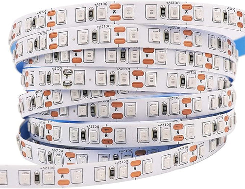 12V 5M/16.4ft LED Strip Light Warm White 3000K 600LEDs Flexible SMD2835 High Brightness No-Waterproof IP20 LED Tape Lights for Bedroom Kitchen Party etc(No Power Supply)