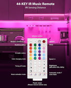 ASOKO 300 Lumens RGB Under Cabinet Led Light Plug in, 6 Pack 12 inch Linkable Led Under Counter Lights, Music Sync RGB LED Strip Lights with APP & Remote Control, Ambient Lights for Room Decor
