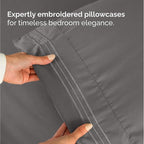 Twin Size 3 Piece Sheet Set - Comfy Breathable & Cooling Bed Sheets Set - Hotel Luxury Bedding for Women, Men, Kids, Teens, Boys & Girls - Deep Pockets, Ultra-Soft, Wrinkle Free - Oeko-Tex - Dark Grey