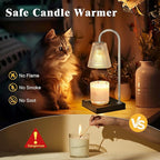 Candle Warmer Lamp with Timer Dimmer,House Warming Gifts New Home Room Decor,Birthday Gifts for Women Mom Sister,Modern Wax Warmer for Scented Wax Jar Candles