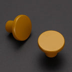 Ravinte 20 Pack Cabinet Knobs Earthy Yellow Kitchen Cabinet Knobs Round Dresser Drawer Pulls Closet Door Pulls 1-1/5 Inch