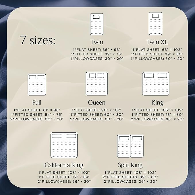 LuxClub 4 PC California King Sheet Set, Breathable Luxury Bed Sheets, Deep Pockets Wrinkle Free Cooling Sheets Machine Washable Hotel Bedding Silky Soft - Navy Cal King