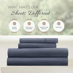 Linen Market Queen Sheet Set 4 Piece - Ultra Comfortable & Breathable Cooling Queen Bed Sheets - Deep Pocket & Wrinkle-Free Sheets Fits 16" Mattress - Extra Soft & Oeko-TEX Certified - Stone