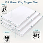 Airensky 2 Inch Memory Foam Mattress Topper, Cooling Gel Infused High Density King (76"x80") Topper with Removable Skin-Friendly Cover, Bed Topper for Pressure Relief Back Pain, CertiPUR-US Certified