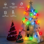 Brightown Star String Lights Battery Operated - 2 Pack 17 ft 50 LED Star Fairy String Lights with Remote and Timer, 8 Modes Waterproof for Bedroom Tent Loft Bed Patio Party Wedding Decor, Multicolor