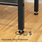 HOOBRO End Tables Set of 2 with Charging Station and USB Port, 3-Tier Nightstands with Adjustable Shelf, Small Side Tables for Small Space in Living Room, Bedroom, Rustic Brown BF112BZP201