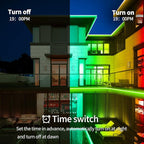 500ft Outdoor LED Strip Lights Waterproof,IP68 Outside Led Light Strips Waterproof,Color Changing with App/Remote Control,Music Sync RGB Outdoor Led Rope Lights for Bedroom（2 rolls of 250ft ）