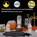 LLQ 8 Pcs Mini Lantern Decor Moroccan Lantern with Flickering LED Candle Table Centerpiece Small Vintage Wedding Hanging Lamp Ornaments Bulk for Wedding Halloween Christmas Party (5 Inch,White)