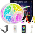 200 ft(2 Rolls of 100ft) IC+RGB,Led Lights for Bedroom,Music Sync Color Changing,with Remote App Control Strip Lights for Room Home Kitchen Decor Party
