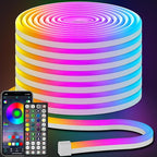 AILBTON 50FT Led Neon Rope Lights Control with App/Remote,Flexible Led Rope Light,Multiple Modes,IP65 Outdoor RGB Lights Waterproof,Music Sync Gaming Led Neon Strip Light for Bedroom Decor (50FT)