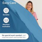 Twin Size 3 Piece Sheet Set - Comfy Breathable & Cooling Bed Sheets Set - Hotel Luxury Bedding for Women, Men, Kids, Teens, Boys & Girls - Deep Pockets, Soft and Wrinkle Free - Oeko-Tex - Denim Blue