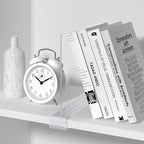 Aolloa 12 PCS Shelf Dividers for Closet Organization Acrylic Clear Closet Shelf Divider for Wooden Shelving Suitable for Wooden or Vertical Shelves Or Bedroom, Kitchen and Office