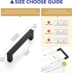 Ravinte 10 Pack 4 Inch Kitchen Square Cabinet Handles Matte Black Cabinet Pulls Black Drawer Pulls Kitchen Cabinet Hardware Handles