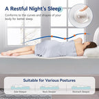 Amazon Basics Memory Foam Mattress, Medium Firm, 12 Inch, Full, White/Grey