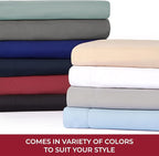 Mellanni RV Short Queen Sheets - 4 PC Iconic Collection Bedding - Hotel Luxury, Extra Soft, Cooling Bed Sheets - Deep Pocket up to 10 inch (RV/Short Queen, Blue Hydrangea)