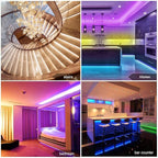 phopollo 65.6FT Led Lights for Bedroom, 5050 Color Changing Led Strip Lights with 44-Key Remote and 12v Power Supply, Led Lights Strip for Home Decoration.