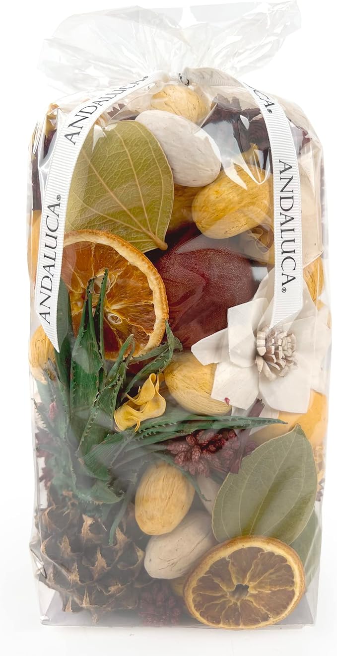 ANDALUCA Decorative Fragrance Tropical Pineapple Potpourri with Fragrance Vial (Pineapple Paradise)