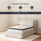 Ashley Chime California King Mattress Hybrid 12 Inch Firm Memory Foam for Pressure Relief, Mattress In a Box with Cooling Gel, Fiberglass Free