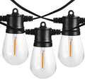 Banord 102FT Outdoor String Lights, Waterproof Patio Lights with 35 Shatterproof LED Bulb Hanging Light String, Black String Light Vintage Party Lights for Garden, Backyard, Porch, Cafe, Deck, Wedding