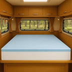 Foamma 5” x 30” x 75” Truck, Camper, RV Travel Visco Gel Memory Foam Bunk Mattress Replacement, Made in USA, Comfortable, Travel Trailer, CertiPUR-US Certified, Cover Not Included