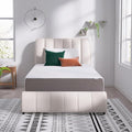 Amazon Basics Memory Foam Mattress, Soft Plush Feel, 12 Inch, Full, White/Grey