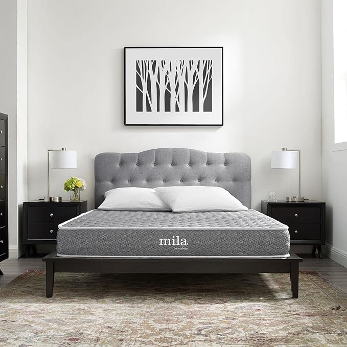 Modway Mila Firm 8" Fiberglass Free Memory Foam Queen Mattress
