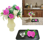 Artificial Flowers 25pcs Fake Roses, Hot Pink Foam Rose Faux Flower for DIY Wedding Bouquets Bridal Shower Centerpieces Floral Arrangements Home Decorations Party Backdrops Table