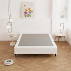 9 Inch Full Size Box Spring, Heavy Duty Metal Box Spring Bed Base with Fabric Cover, Mattress Foundation, Easy Assembly, Noise Free, Black