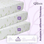 NapQueen Full Size, 8 Inch Anula Green Tea Infused Memory Foam Mattress, Bed in a Box, CertiPUR-US Certified Mattress
