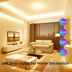 32.8ft Warm White Led Strip Lights for Living Room, Home Decor, 600 Leds, Dimmable, Super Bright Flexible LED Light Strips for Bedroom, Kitchen, Vanity Mirror, House Warming Gifts New Home