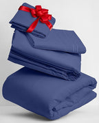 Mellanni Twin XL Sheets Set - 3 PC Iconic Collection Bedding - Hotel Luxury, Extra Soft, Cooling Bed Sheets - Wrinkle, Fade, Stain Resistant (Twin Extra Long, Blue Nova)
