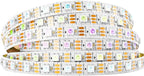 BTF-LIGHTING WS2812B IC RGB 5050SMD Pure Gold Individual Addressable LED Strip 16.4FT 300LED 60Pixel/m Flexible Full Color IP30 DC5V for DIY Chasing Color Project(No Adapter or Controller)