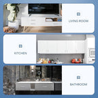 Ravinte 30 Pack 4 Inch Cabinet Pulls Brused Nickel Kitchen Cabinet Handles Square Kitchen Hardware for Cabinet