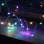4-Pack 50 LEDs Multicolored Christmas Fairy Lights, Battery Operated Mini LED String Lights for Bedroom/Christmas/Parties/Wedding(Set of 4, Multi-Color)