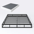 7 Inch Box Spring Full Size Bed Base, 3000 lbs Black Heavy Duty Metal Mattress Foundation with Easy Clean Fabric Cover, No Noise,Easy Assembly
