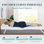 3 Inch King Size Memory Foam Mattress Topper, Cooling Gel Bed Topper with Removable Cover, Soft & Pain Relief & Breathable, CertiPUR-US & Oeko-Tex Certified