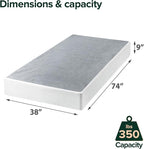 ZINUS 9 Inch Metal Smart Box Spring, Mattress Foundation, Strong Metal Frame, Easy Assembly, Twin