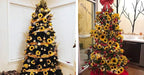 4 Pack 8.8FT Artificial Sunflower Garland with 200 LED Fairy String Lights,Fake Vines Faux Sunflowers Hanging Garland Silk Flowers Hanging Plant for Indoor,Outdoor,Wedding,Wall,Birthday Party
