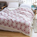 LOMAO Sherpa Fleece Blanket Fuzzy Soft Throw Blanket Dual Sided Blanket for Couch Sofa Bed (Pink, 60''x 80'')