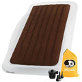 The Shrunks Twin Air Mattress Travel Bed for Kids and Adults with Pump Portable Inflatable Mattress Cot for Families Single Blow Up Air Bed for Travel, Camping, Sleepovers, or Home Twin Size Floor Bed
