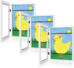 [3-Pack] Kids Art Frames, 8.5x11 Front Opening Kids Artwork Frames Changeable, White Artwork Display Storage Frame for Wall, Holds 50 Pcs, for 3D Picture, Crafts, Children Drawing, Hanging Art,