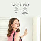 Aqara Zigbee Wireless Mini Switch,Compatible with Apple HomeKit,Google Home,Alexa,Requires Aqara Hub,Versatile 3-Way Control Button for Smart Home Devices,Works with IFTTT