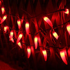 LIDORE Chili Pepper String Light Summer Kitchen Garden Patio Decoration Fairy Light Connectable Plug in UL Listed 35 Counts Red Chili 13FT