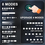 500 LEDs 172ft Green Cable Wire Christmas Light Fairy String Tree Twinkle Lights Plug in 12 Modes for Christmas Party, Outdoor, Garden, Wedding, Home Decoration (White)