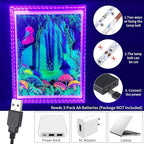 33FT USB Black Lights LED Strip, Battery Operated Black Light Tapestry Light, 300LEDs Blacklight for Bedroom Glassroom, Halloween, Glow Neon Party, Birthday, Fluorescent Poster Painting,4 Pack