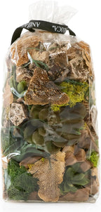 ANDALUCA 20 oz Succulent, Moss & Crystal Fragrance Potpourri with Scents of Sandalwood, Moss, Eucalyptus & Teakwood Includes Fragrance Vial (Mossy Woods)